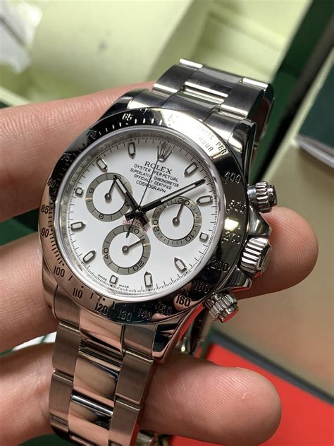 rolex daytona white and black 116500|Rolex 116520 price.